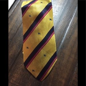 Yellow/ Gold Blue and Red Burberry tie